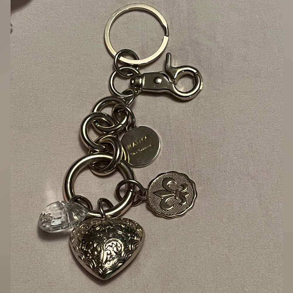 Kathy Van Zeeland gold keychain 6” long